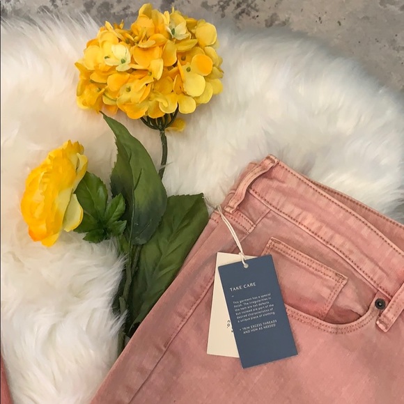 NEW! Pink Ombré Mid Rise Skinny Jeans Size 8/29R - Picture 5 of 6